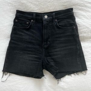 Aritzia Denim Forum Alro short, black, in size 26